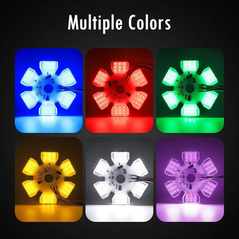 2Pcs Ultra-Thin Hex Style Dual Function Interior 54 diode LED Air Breather Li... gallery