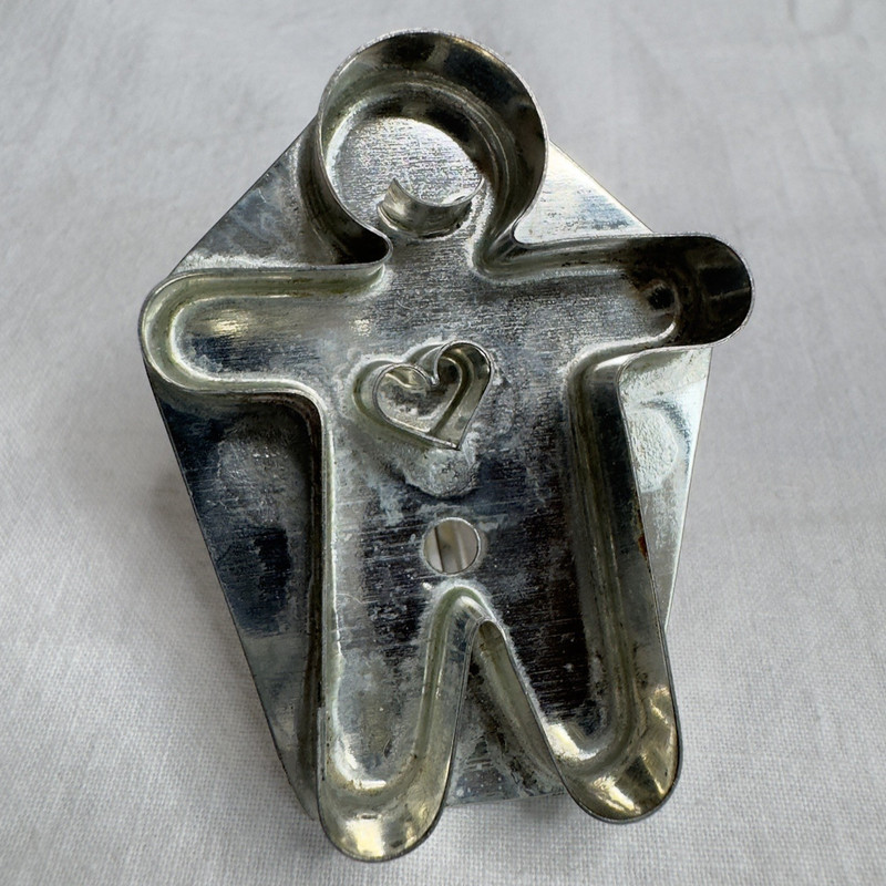 B. CUKLA HammerSong FOLK ART Handmade TIN COOKIE CUTTER :: PERSON & HEART gallery