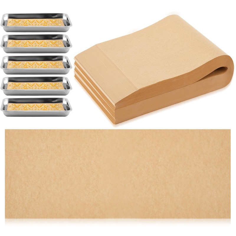 Fuyoooo 600 Pcs Freeze Dryer Tray Mats Compatible Medium 17 x 6.8″, Brown