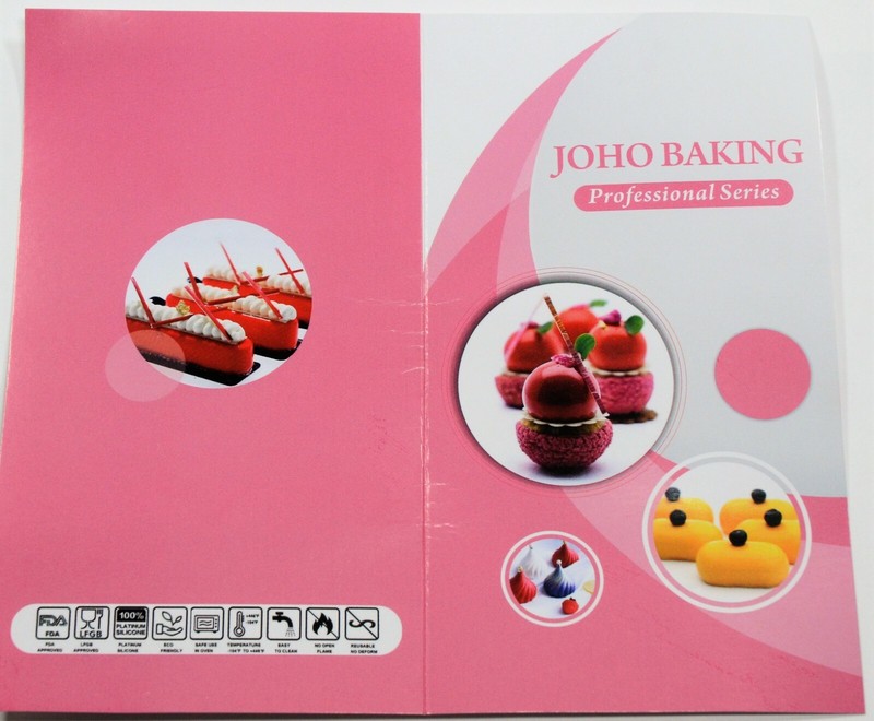 Joho Baking Diamond Heart Shaped Mini Hearts Silicone Baking Mold - 8 Cavity gallery