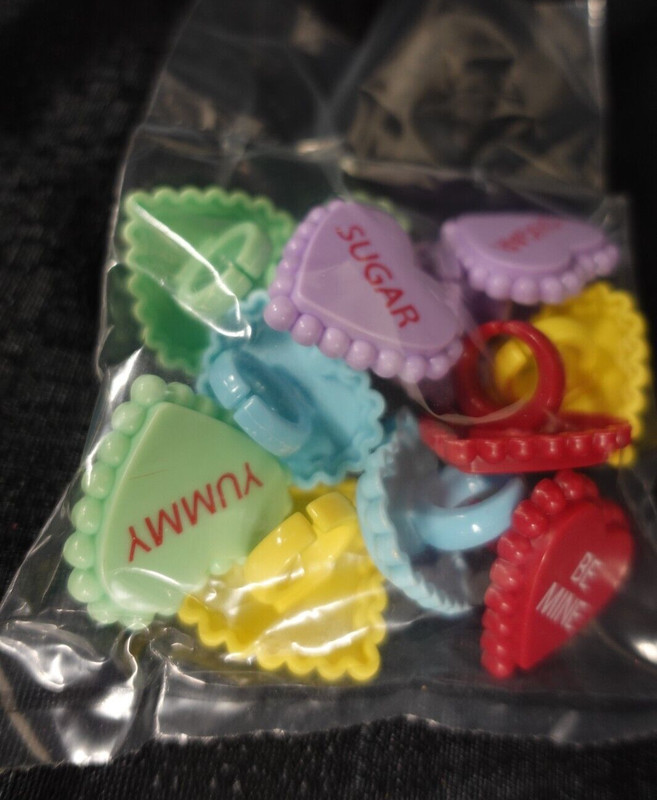 DecoPac Conversation hearts cupcake rings, 12 ct / NEW / Valentines day gallery