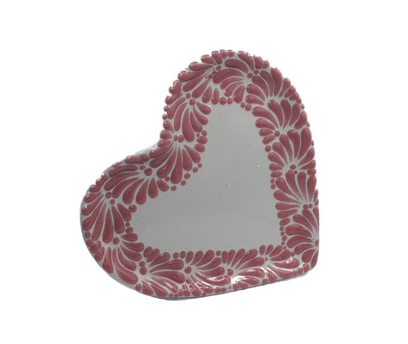Talavera Heart Cake Stand Hand Painted - Heart Cake Stand gallery