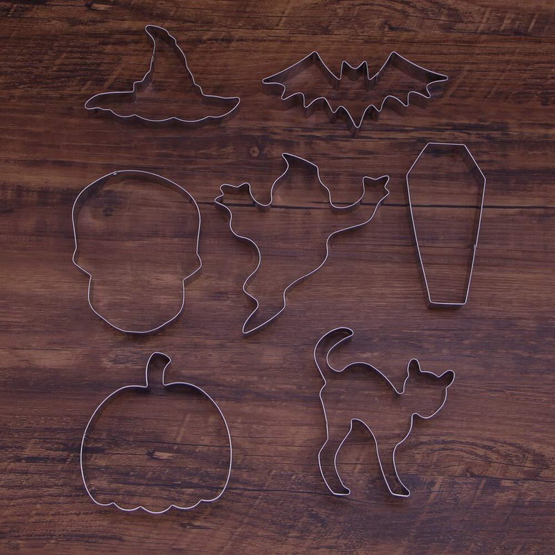 Large Halloween Cookie Cutter Set - 7 Piece - Stainless Steel gallery