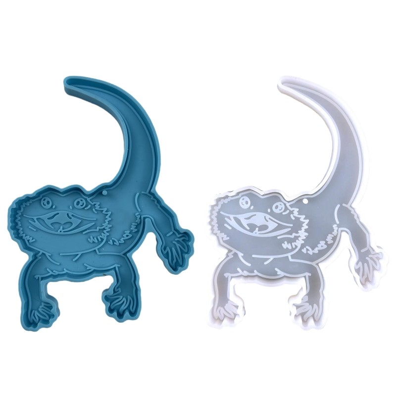 Keychain Molds Epoxy Casting Molds Lizard Silicone Mold Animal Pendant Mold gallery