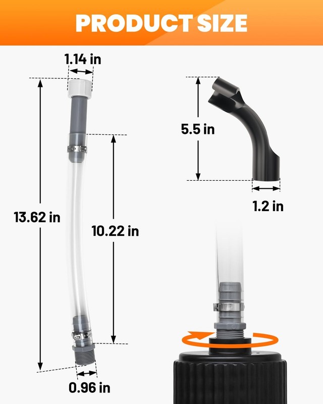 Seppicsa Vp Gas Can Hose 4 Pcs Racing Fuel Jug Hose 2 Pcs Bender Fuel Filler gallery