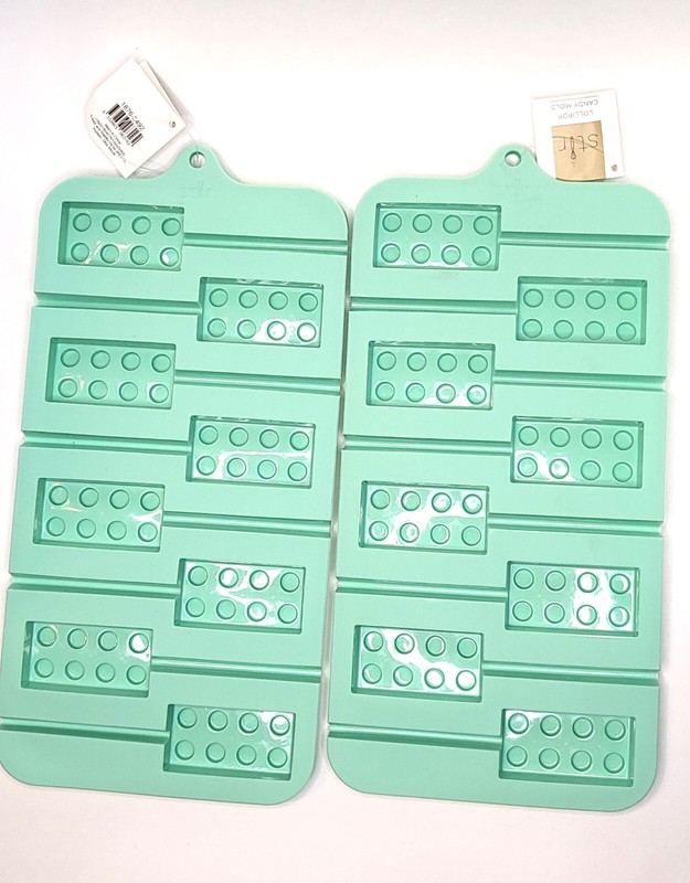 Silicone Lollipop Molds for Chocolates & Gummies Micro Dishwasher Freezer 2-Pack