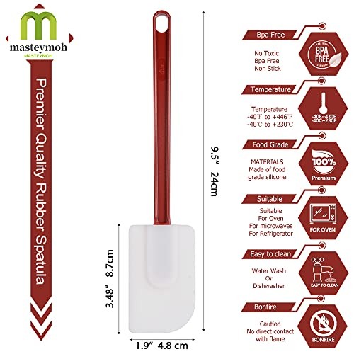 Flexible Rubber Spatulas, Silicone Spatula Set, Soft Rubber Spatula Scraper gallery