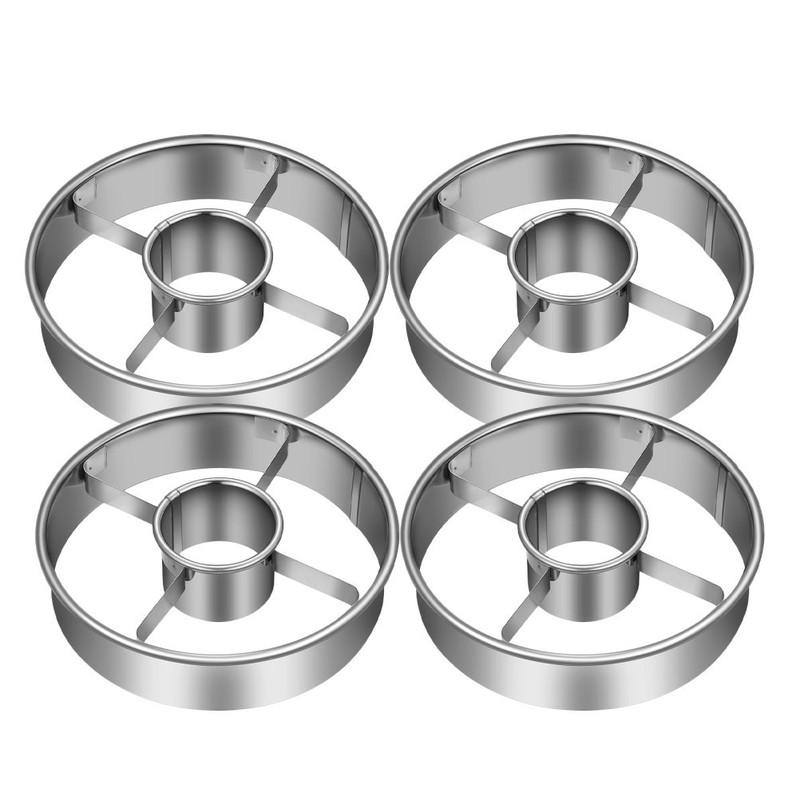 4pcs Stainless Steel Donut Cutter 3.86 Inch - Doughnut Cutter Baking Tools for gallery