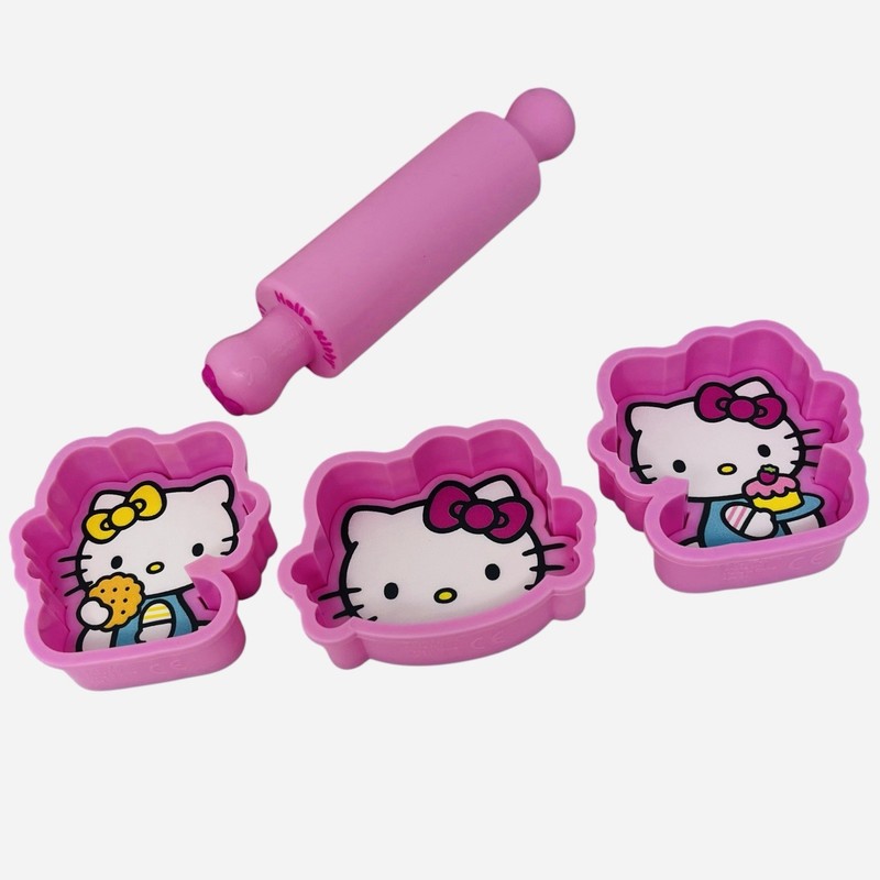 Hello Kitty Play Bake Fun Cake Topper, 7-Piece Decoration Set Cookie Cutter gallery