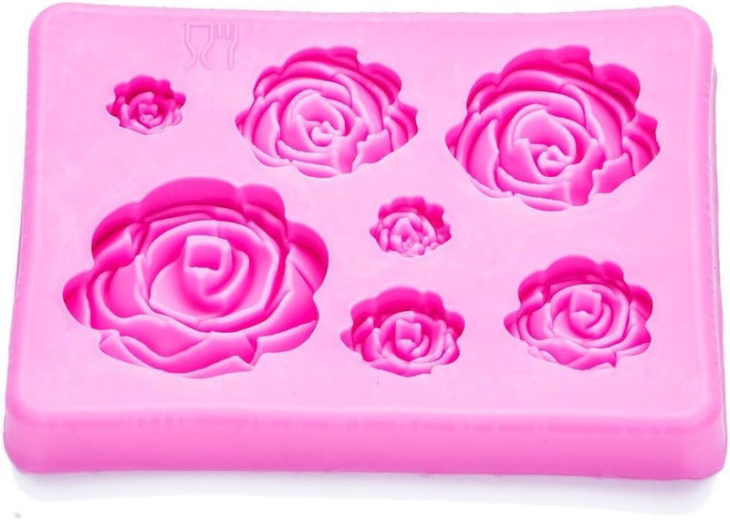 2PCS Rose Flowers silicone molds Cake Chocolate Mold wedding Cake Decorating Too gallery