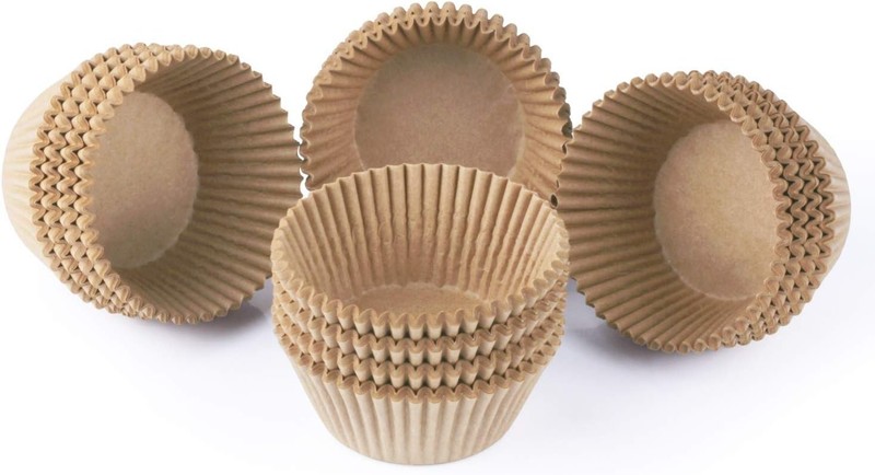 Standard Natural Cupcake Liners 500 Count, No Smell, Grease-Proof Paper Muffi... gallery