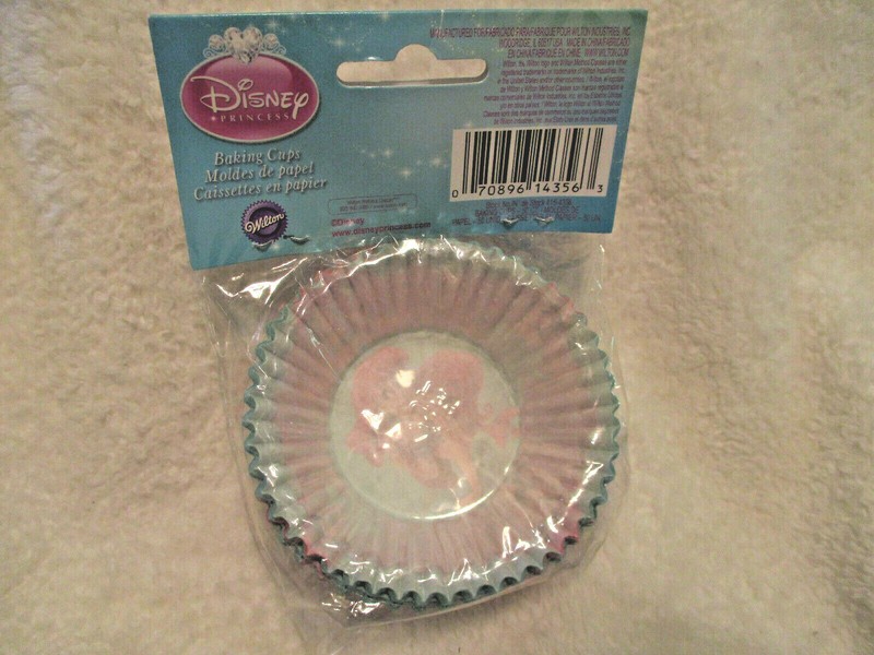 Disney~LITTLE MERMAID~Cupcake Liners~Baking Cups~NEW~Sealed~1 Pkg~50 ct. gallery