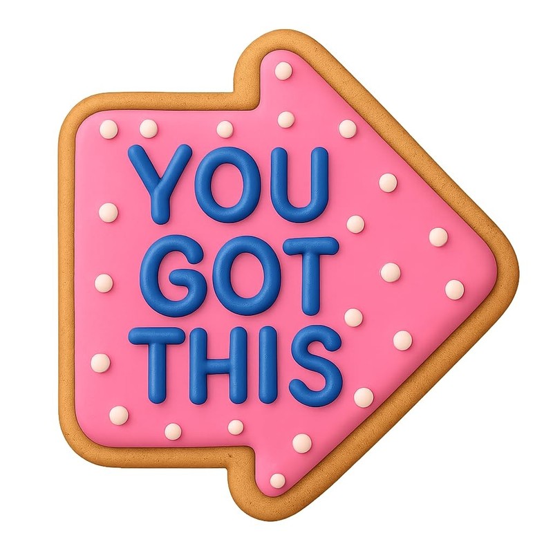 YOU GOT THIS Arrow Cookie Cutter - 4x3" Creative Baking Design gallery