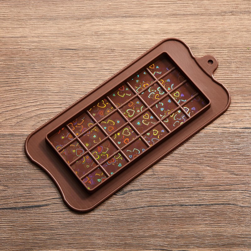Holographic Chocolate Molds Resin Silicone Chocolate Bar Deep Thick Molds for... gallery