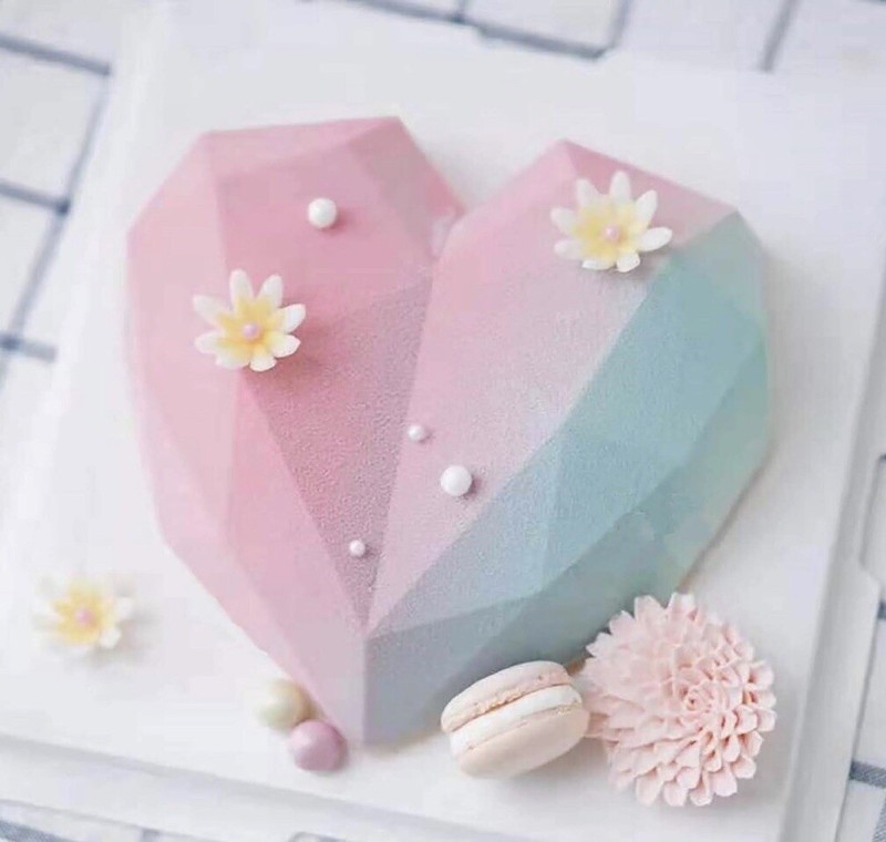 Diamond Heart Shaped Baking or Candy Form With Wooden Hammers NEW Medium Size gallery