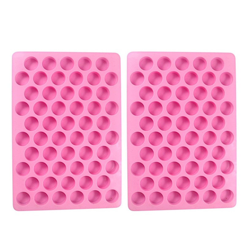 2 Pcs Candy Making Mold Semi Sphere Chocolate Molds Silicone Round Shape