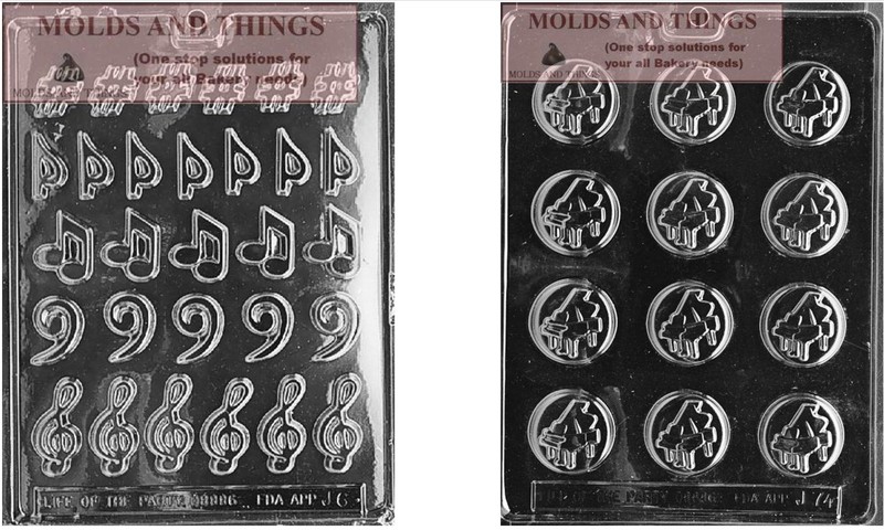 Musical Notes Chocolate Candy Mold Piano Leg Chocolate Candy Mold