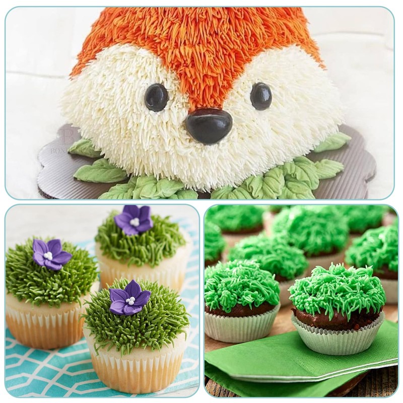 Grass Icing Piping Tips with 10 Bags Frosting Kit Cake Decorating Tools 3 PCS gallery