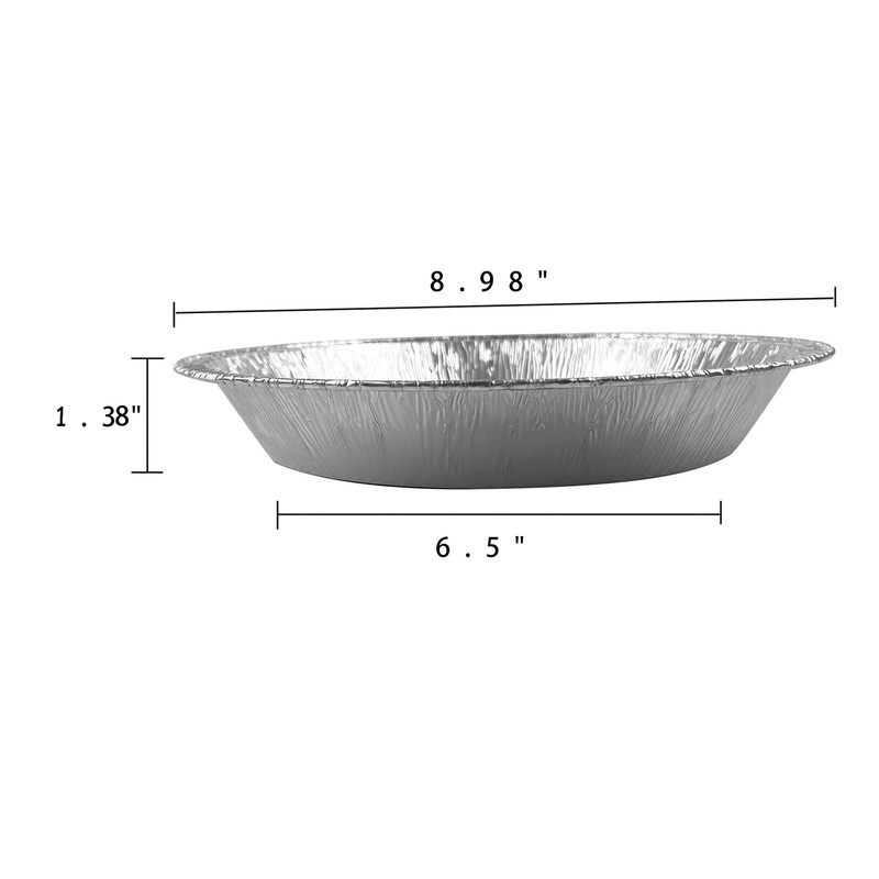 Waytiffer 9" Pie Pans (10pack) - Disposable Aluminum Foil 10 Pack, Silver gallery