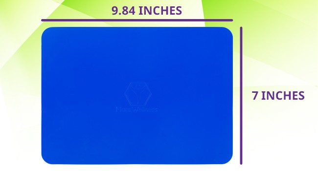 Mars Wellness Rectangular Non Slip Silicone Mat - Anti Slip Large Table Coaster gallery