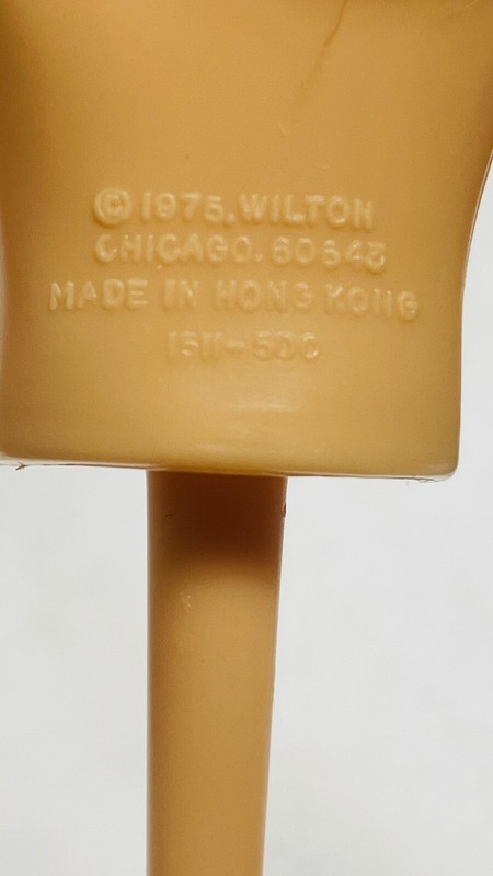 Wilton Cake Tops Topper Red Hair Little Girl Doll Pick Top Half Vintage gallery