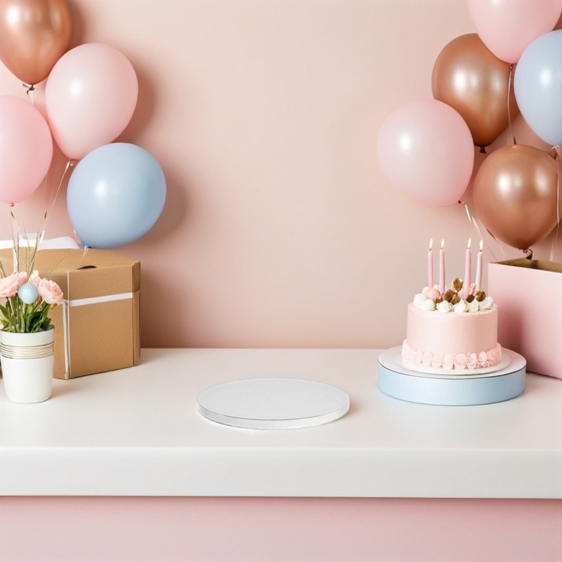 10 Pcs Birthday Cake Boards Round Cupcake Base Circle Trays Circles gallery