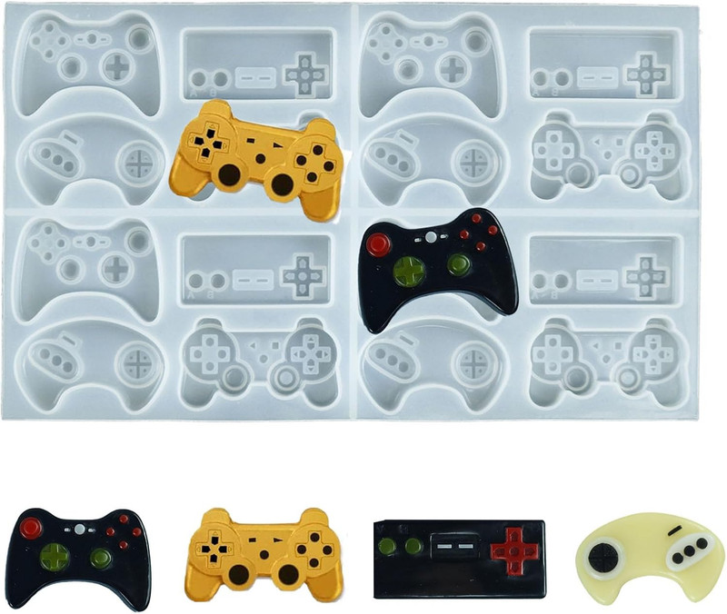 Game Controller Silicone Molds, Fondant Molds, Chocolate Candy Handmade Soap Ice