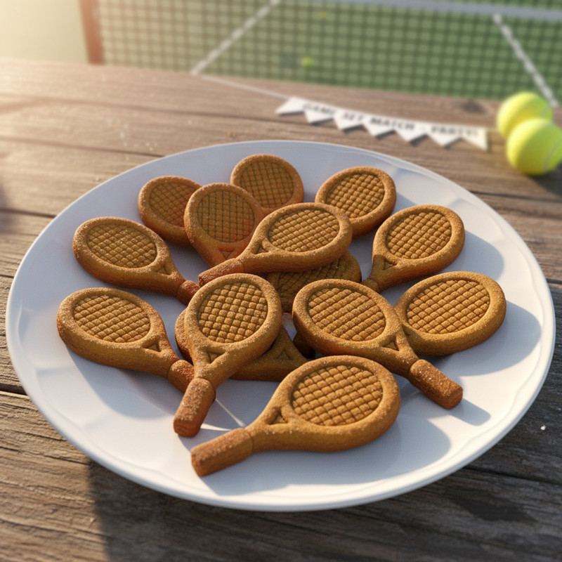 Tennis Racket cookie cutter (Large Size): Racquet Shape Athlete Coach team snack gallery