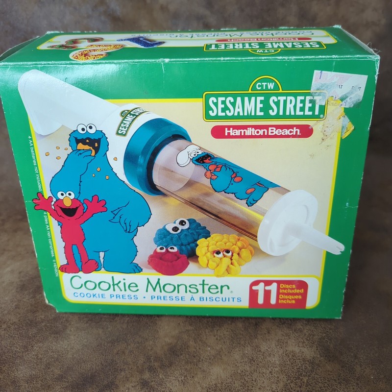 Hamilton Beach Sesame Street Cookie Monster Cookie Press Vintage