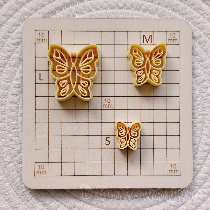 Moth Butterfly Insect 3 Polymer Clay Cutter For Earring Jewelry Making Micro gallery