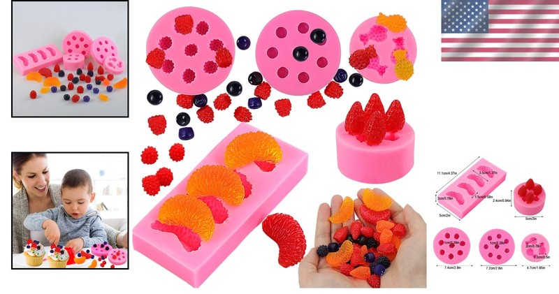 3D Blueberry Mulberry Candle Mold for Soap, Chocolate gallery