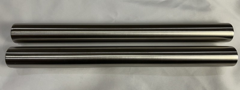 Matching Pair 16" Stainless Steel French Rolling Pins 1.5"Dia **NEW Open Box** gallery
