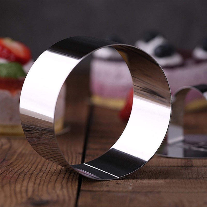 1Set Stainless Steel Mousse Cake Mold Pastry Cutter Multipurpose Baking Tool Set gallery