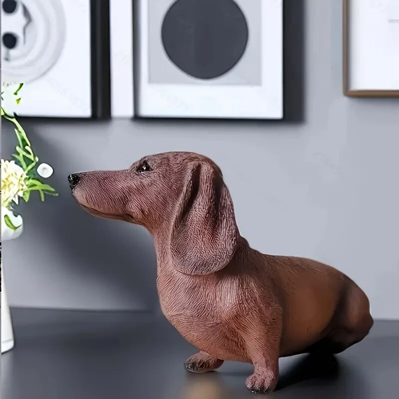 10 in Big size dachshund dog Resin, plaster, soap, candle mold gallery