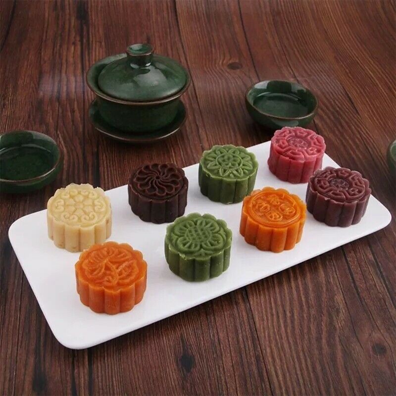 10Pcs/set Cake Mould With Stamps, 9PCS (White) gallery