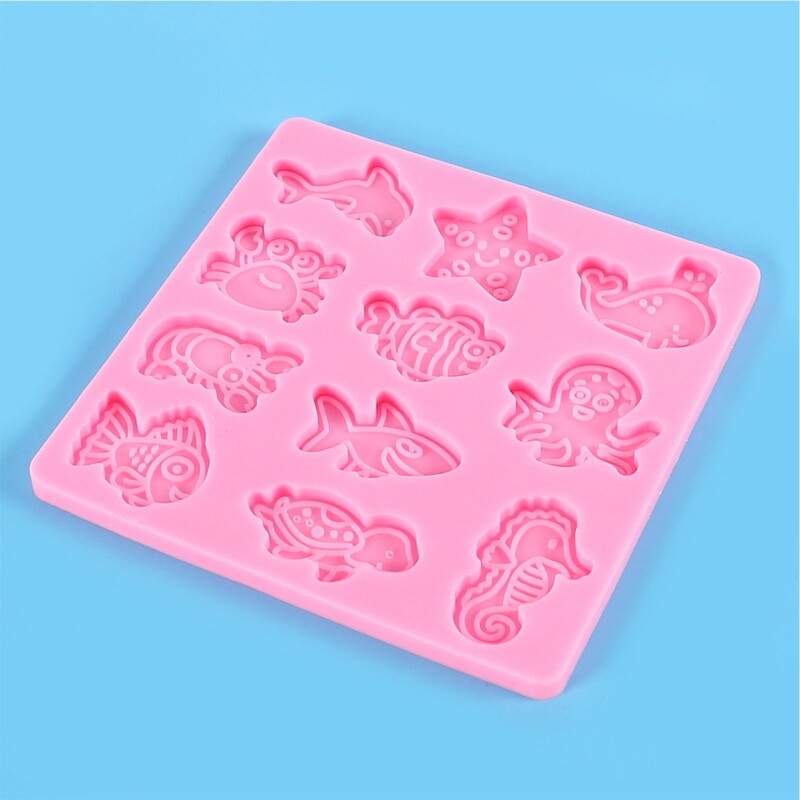 Seahorse Fish Sea for Turtle Shaped Candy Moulds Baking Fondant Chocolate M gallery