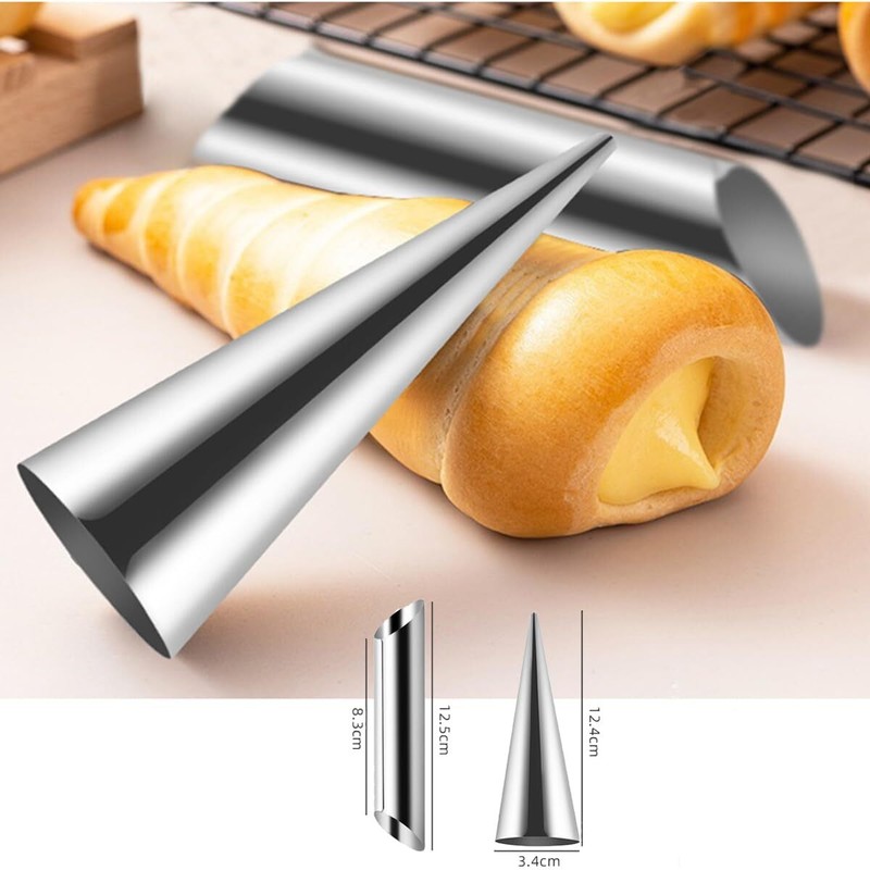 Cannoli Form Tubes Stainless Steel Cream Horn Mold DIY Baking 11 Pack gallery