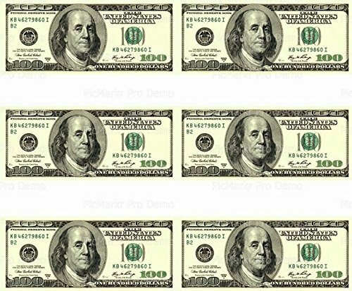 100 Dollar Bill – Designer Strips – Edible Cake Side Border