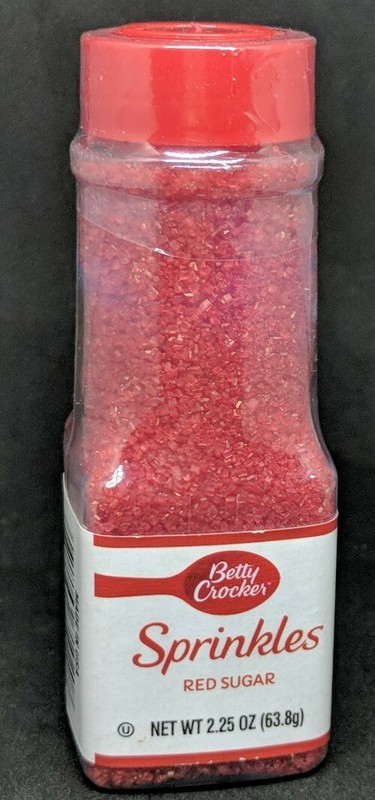Betty Crocker Sprinkles Red Sugar 2.25 oz 63.8g Made in USA New