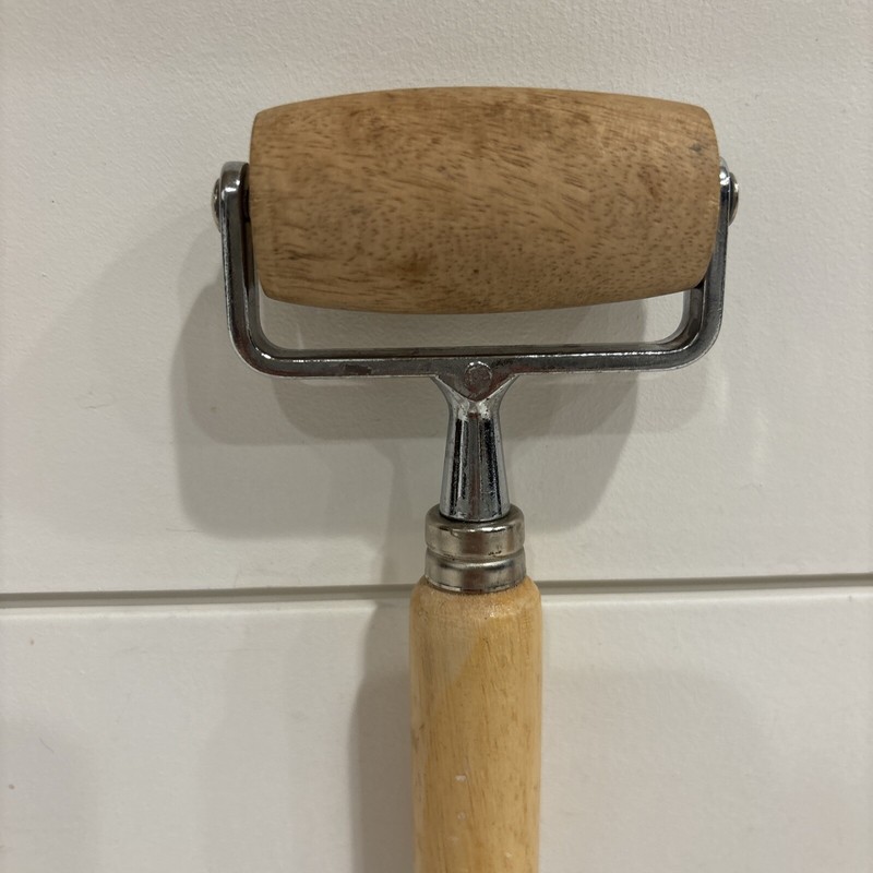 Pampered Chef Vintage 1480 Double Wood Dough Pizza Roller Baking Cooking gallery