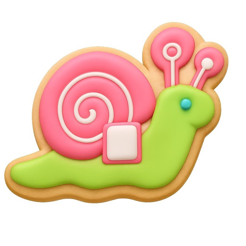 Racing Snail Cookie Cutter & Stamp - 4x3.1 Fun Kitchen Baking gallery