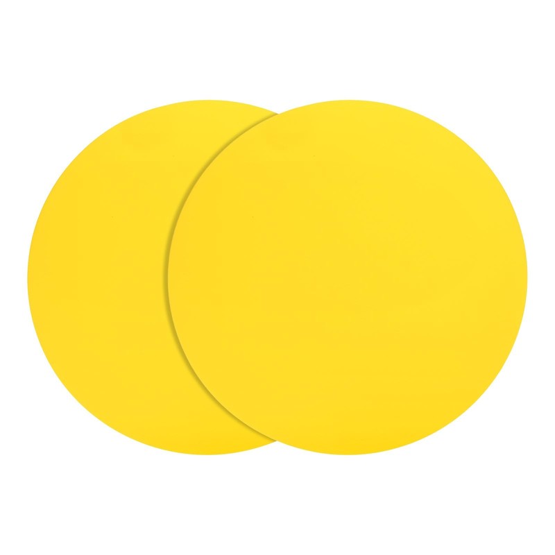 uxcell 2pcs Silicone Microwave Mat, 12 Inch Heat Resistant Oven Yellow
