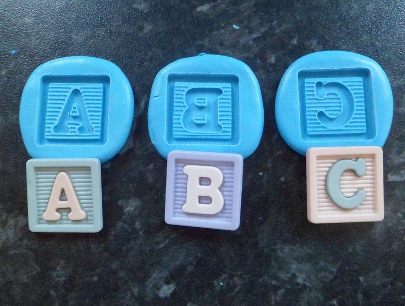 BABY ABC CHRISTENING SHOWER MOULD MOLD SUGARCRAFT DECORATING CAKE FIMO CLAY