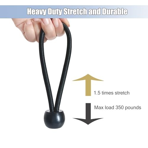 20 PCS Heavy Duty Trampoline Bungee Cords 6.3 in 20 PCS Bungee Cords With Ball gallery