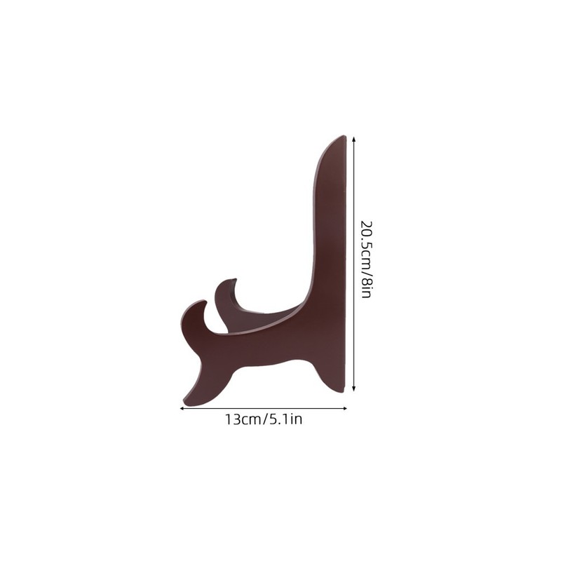 2Pcs Rustic Brown Artworks Organizer Stand Wooden Easel for Home Display gallery