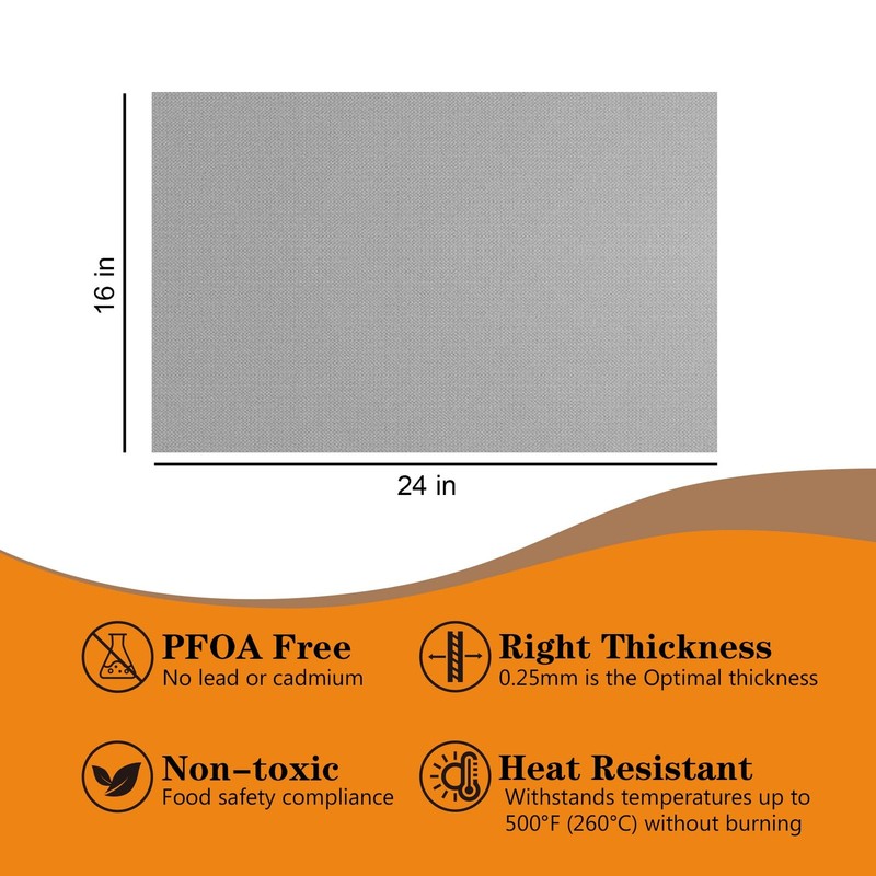MAXTBEE Thickened 2 Pack Oven Liners for Bottom of BPA 2 Pack, Silver gallery