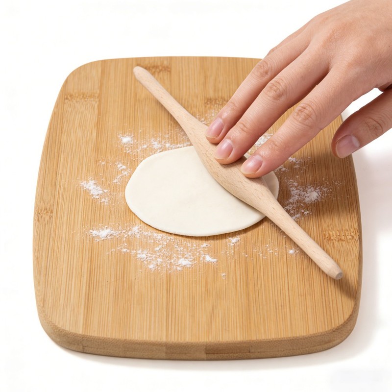 Rolling Pin: Baking Bread And Pastry Rolling Pin - Wood Handheld Roller - Dough gallery