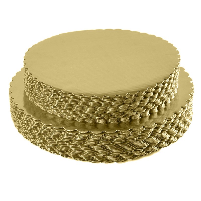 [25pcs] 12″ Gold Cakeboard Round,Disposable Cake Circle Base 12inch,