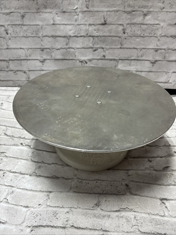 VTG ATECO 612 Revolving Cake Decorating Stand, 12″ Aluminum Top Cast Iron Base