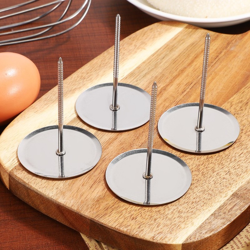 4Pcs Reusable Stainless Steel Cake Baking Heating Core Flower Decorating Nails gallery
